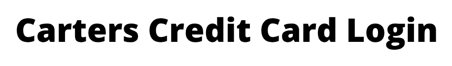 Carters Credit Card Login